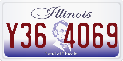 IL license plate Y364069