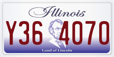 IL license plate Y364070
