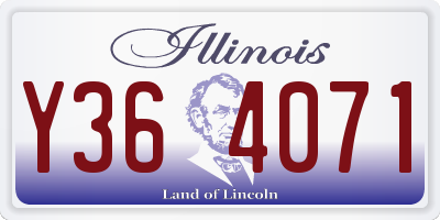 IL license plate Y364071