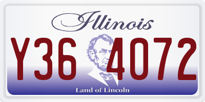 IL license plate Y364072