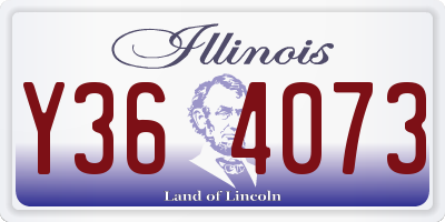 IL license plate Y364073