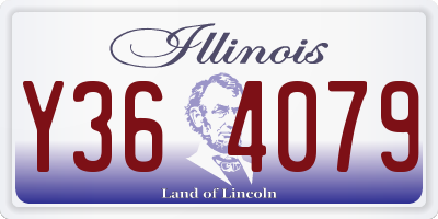 IL license plate Y364079