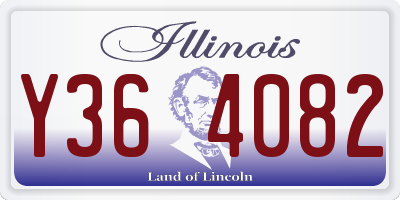 IL license plate Y364082