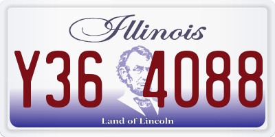 IL license plate Y364088