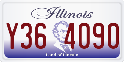 IL license plate Y364090