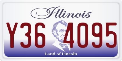 IL license plate Y364095
