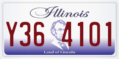 IL license plate Y364101