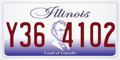 IL license plate Y364102