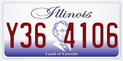 IL license plate Y364106