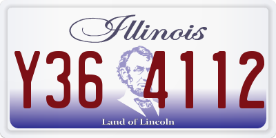 IL license plate Y364112
