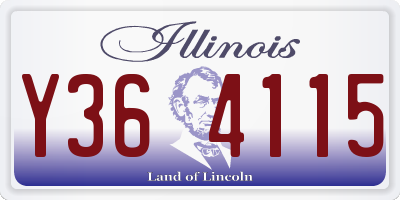 IL license plate Y364115