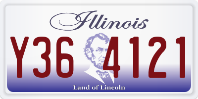 IL license plate Y364121