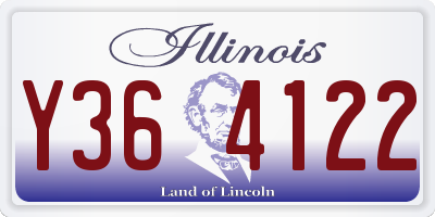 IL license plate Y364122