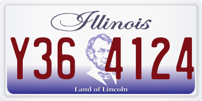IL license plate Y364124
