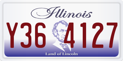 IL license plate Y364127