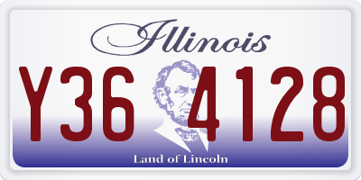 IL license plate Y364128