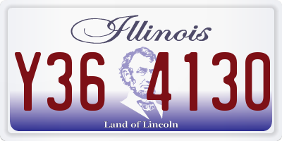 IL license plate Y364130