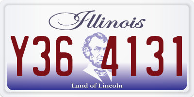 IL license plate Y364131