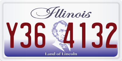 IL license plate Y364132