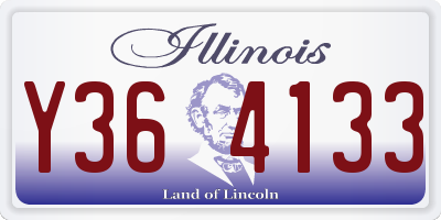 IL license plate Y364133