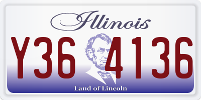 IL license plate Y364136
