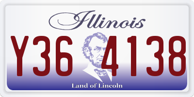 IL license plate Y364138