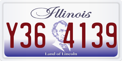 IL license plate Y364139