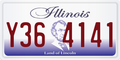 IL license plate Y364141