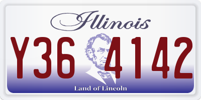 IL license plate Y364142