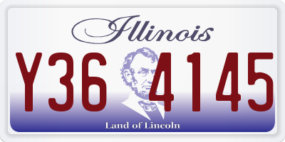 IL license plate Y364145