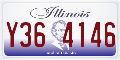 IL license plate Y364146