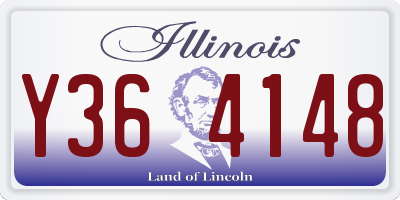 IL license plate Y364148