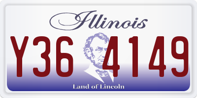 IL license plate Y364149