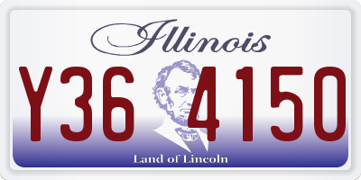 IL license plate Y364150