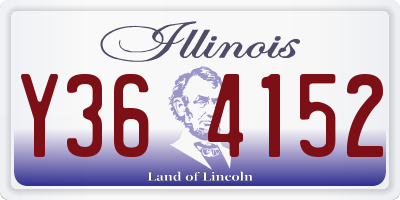 IL license plate Y364152