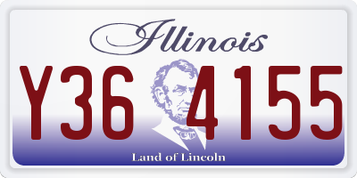 IL license plate Y364155