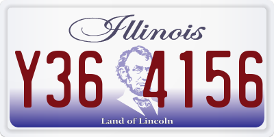 IL license plate Y364156