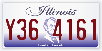 IL license plate Y364161