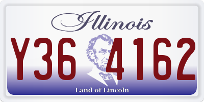 IL license plate Y364162