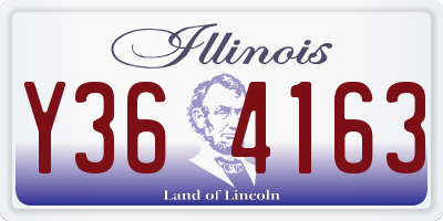 IL license plate Y364163