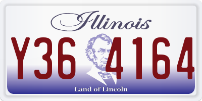 IL license plate Y364164