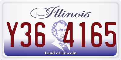 IL license plate Y364165