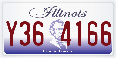 IL license plate Y364166