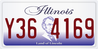IL license plate Y364169