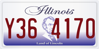 IL license plate Y364170