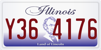 IL license plate Y364176