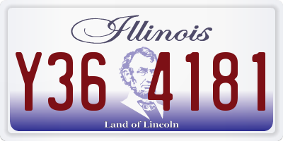 IL license plate Y364181