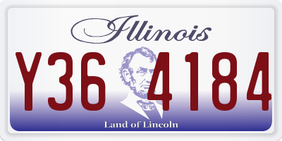 IL license plate Y364184