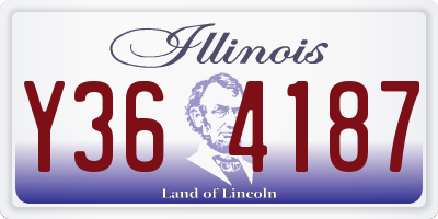 IL license plate Y364187