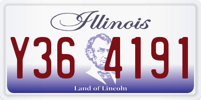 IL license plate Y364191